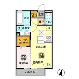 Pastorall（パストラル） 1階1LDKの間取り