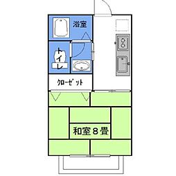 ラフォンテ・ノヴァEAST 1Kの間取図画像