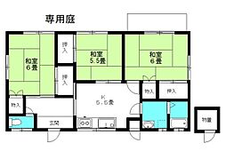 長尾アパート 1階3Kの間取り