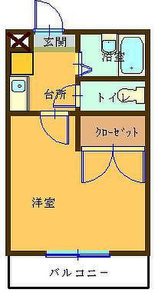 ガーネット 204｜埼玉県熊谷市籠原南3丁目(賃貸アパート1K・1階・27.16㎡)の写真 その2