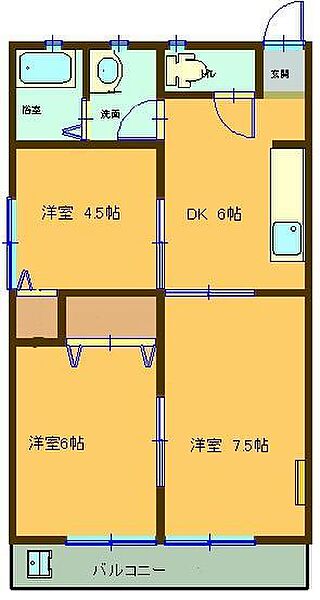 サンライズメゾン ｜埼玉県深谷市上柴町西4丁目(賃貸マンション3DK・2階・49.68㎡)の写真 その2