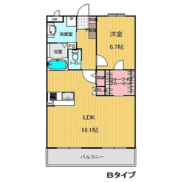 ルーチェ 203｜埼玉県深谷市上野台(賃貸マンション1LDK・2階・52.39㎡)の写真 その2