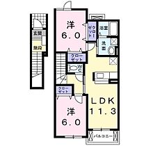 クレメント・プリムローズ 203 ｜ 埼玉県熊谷市別府4丁目（賃貸アパート2LDK・2階・58.48㎡） その2