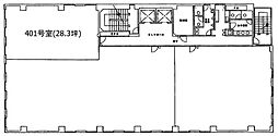 新横浜KSビル ワンルームの間取図画像