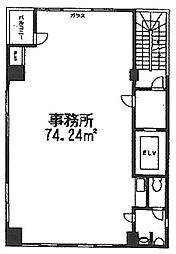 PAL音羽ビル ワンルームの間取図画像