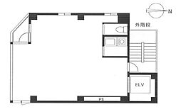玉屋ビル ワンルームの間取図画像