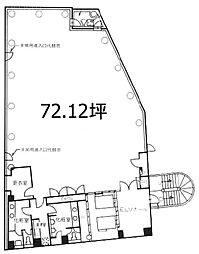 新宿セントランドビル ワンルームの間取図画像