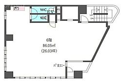 井門西蒲田ビル ワンルームの間取図画像
