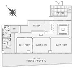 ハイツベルグ上池台 ワンルームの間取図画像