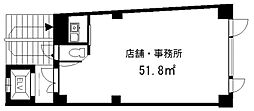 アネックス目白 ワンルームの間取図画像