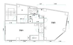 まるべりーひらかわ ワンルームの間取図画像