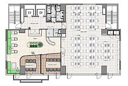 苔香園ビル ワンルームの間取図画像