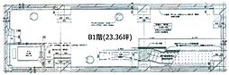 Doubleリーブスハンゾウモン ワンルームの間取図画像