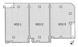 パークタワー勝どきミッド ワンルームの間取図画像