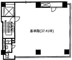 エコー京橋ビル ワンルームの間取図画像