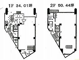 インテックス ワンルームの間取図画像