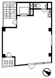 新橋TSビル ワンルームの間取図画像