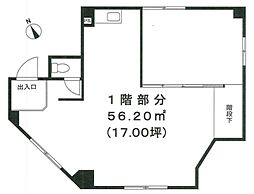 山岸ビル ワンルームの間取図画像