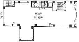 ビズコンフォート元町ビル ワンルームの間取図画像