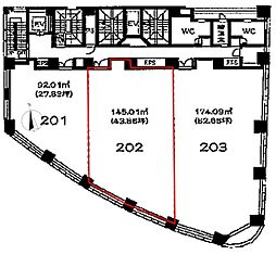ルネパルティーレ汐留 2階/202