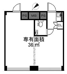 山王アーバンライフ ワンルームの間取図画像