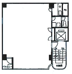 浜町野島ビル ワンルームの間取図画像