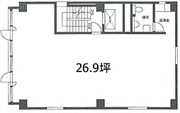 一ノ瀬ビル ワンルームの間取図画像