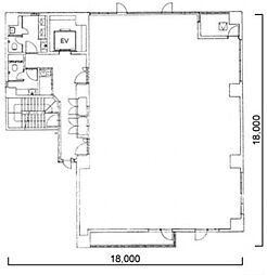 高砂パークスペースビル ワンルームの間取図画像