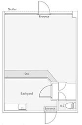 小松川パークマンション1号棟 ワンルームの間取図画像