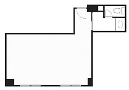 新宿Qフラットビル ワンルームの間取図画像