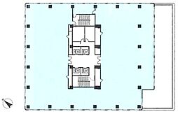 横浜東芝ビル ワンルームの間取図画像