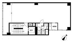 belle汐留 ワンルームの間取図画像