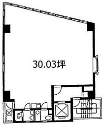 神田荒木ビル ワンルームの間取図画像