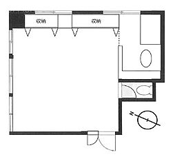 青山台ビル ワンルームの間取図画像