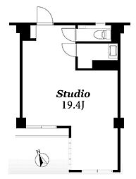 316青山 ワンルームの間取図画像