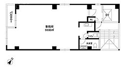 元赤坂NHビル ワンルームの間取図画像
