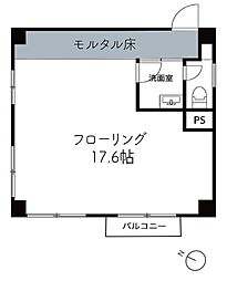 小倉ビル ワンルームの間取図画像