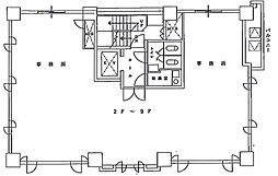 八丁堀ファーストスクエア ワンルームの間取図画像