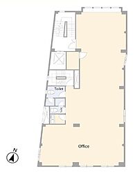 東酒類ビル ワンルームの間取図画像