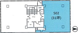 第五東ビル ワンルームの間取図画像