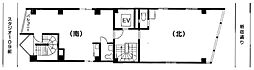 フランセビル ワンルームの間取図画像