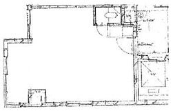 レック御成門 ワンルームの間取図画像