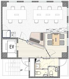 NOVELWORK新橋 ワンルームの間取図画像