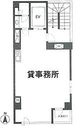麹町4丁目小倉ビル ワンルームの間取図画像