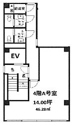 オザワビル ワンルームの間取図画像