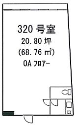 東京セントラル表参道 ワンルームの間取図画像
