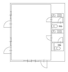 鈴木ビル ワンルームの間取図画像