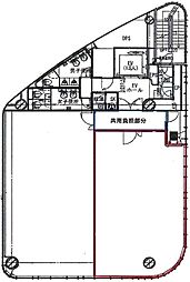 第一御幸ビル ワンルームの間取図画像