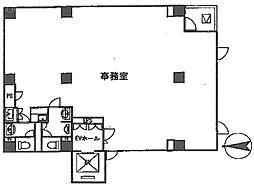 第一登茂ビル ワンルームの間取図画像