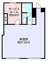 秀和築地レジデンス ワンルームの間取図画像